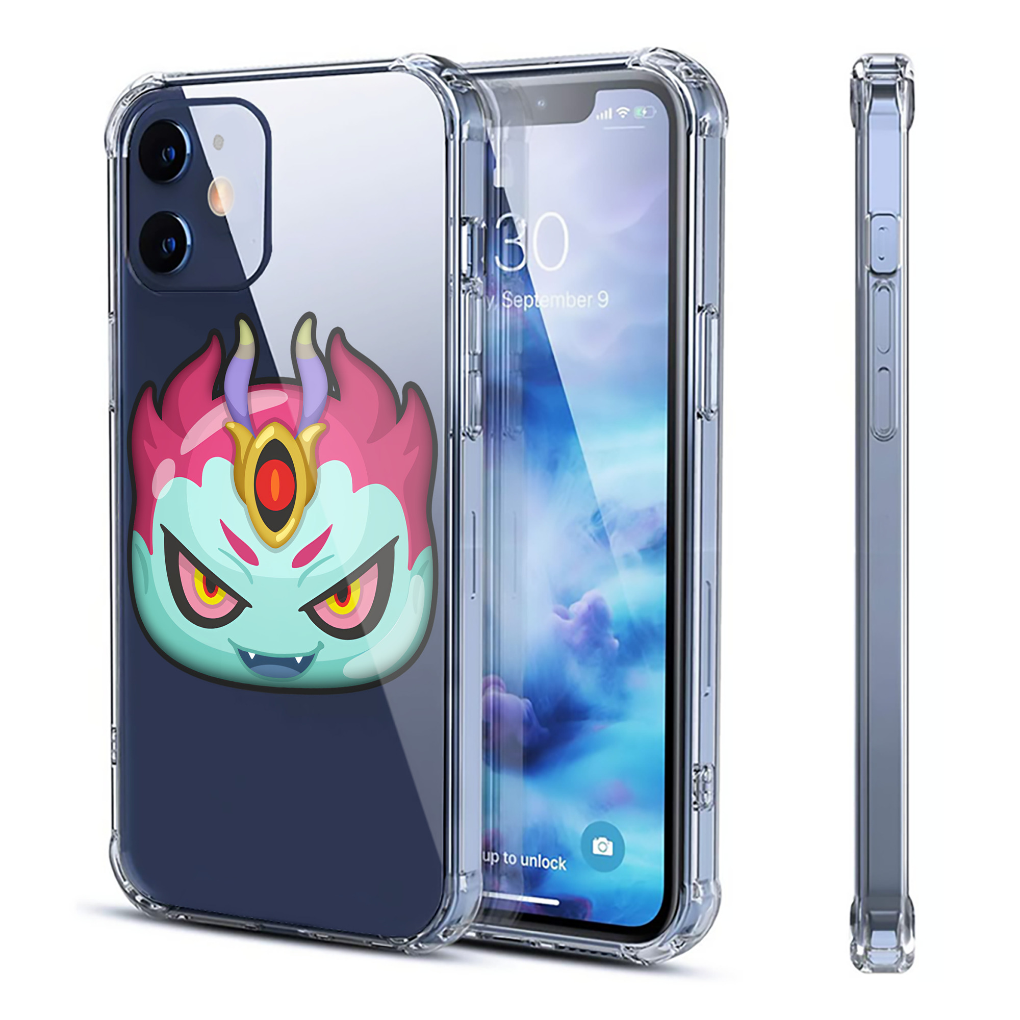 （画像用） 妖怪ウォッチ Yo-kai Watch 【iPhone 12シリーズ対応】透明スマホケース（クリアソフトケース）